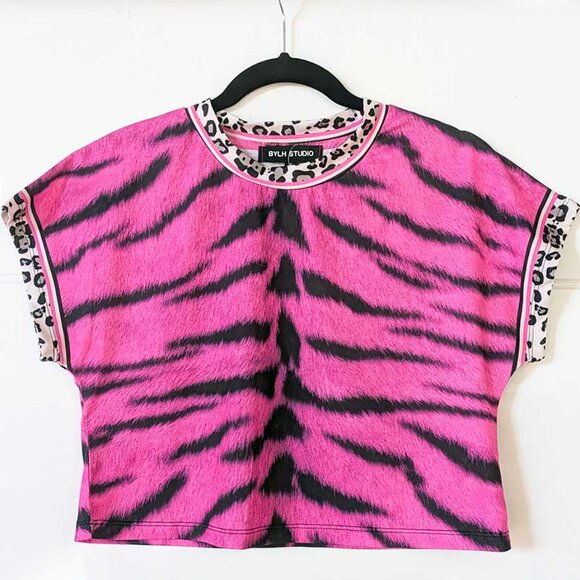 Zebra Print Crop Tank Top - Picture 5 of 9